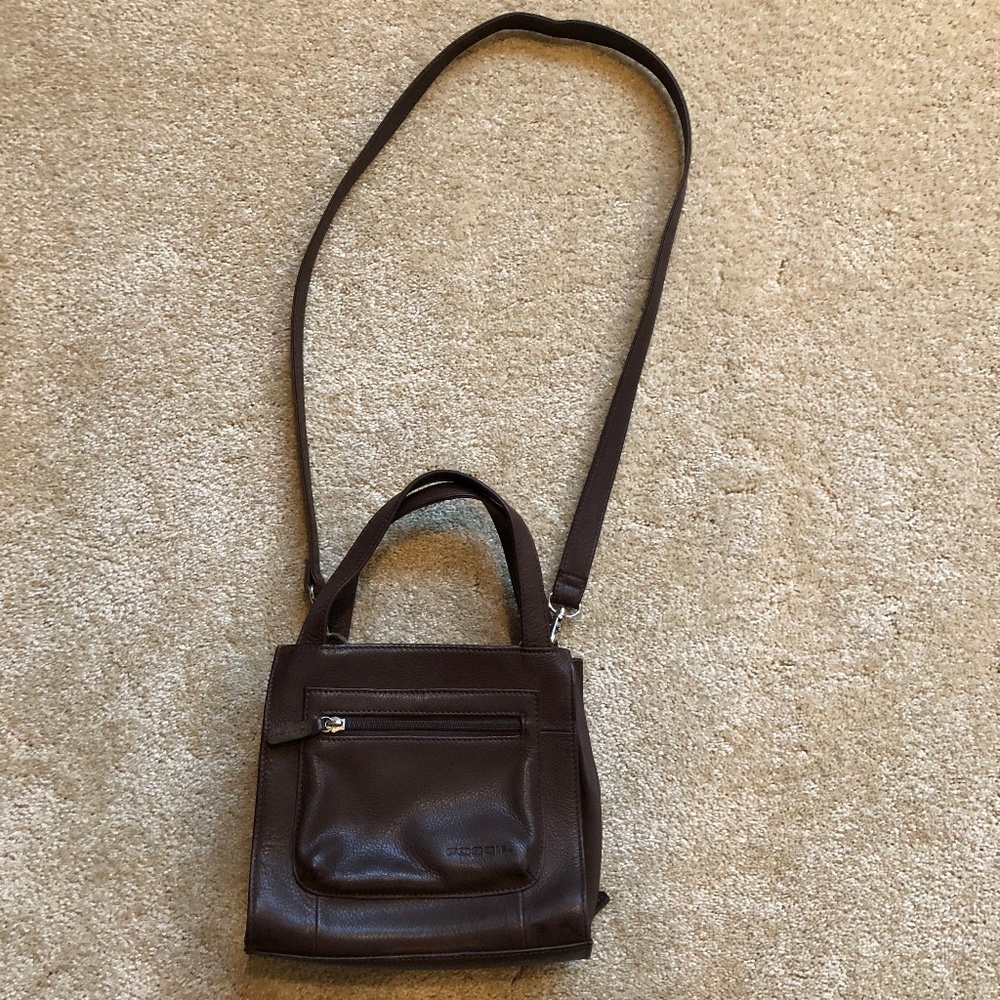 Fossil | Dark Brown Leather Crossbody Purse